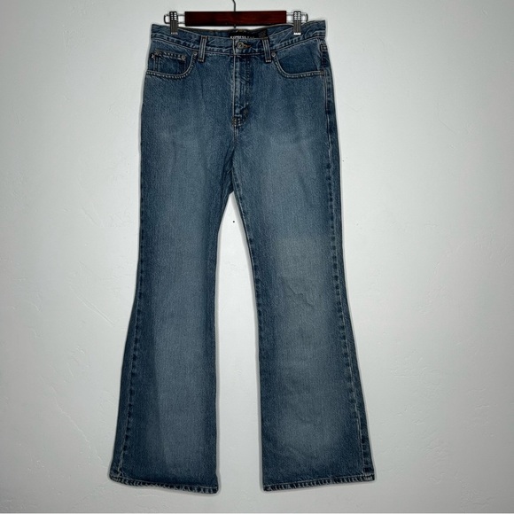 Express Denim - Vintage Y2K Express Extreme Flare Denim Jeans Mid Wash Size 9/10R 90's
